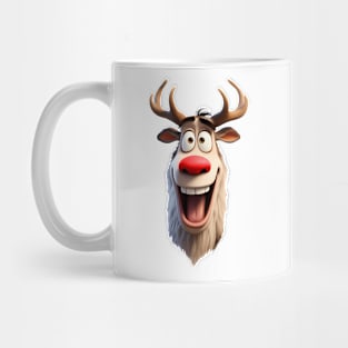 Red Nose Reindeer Mug